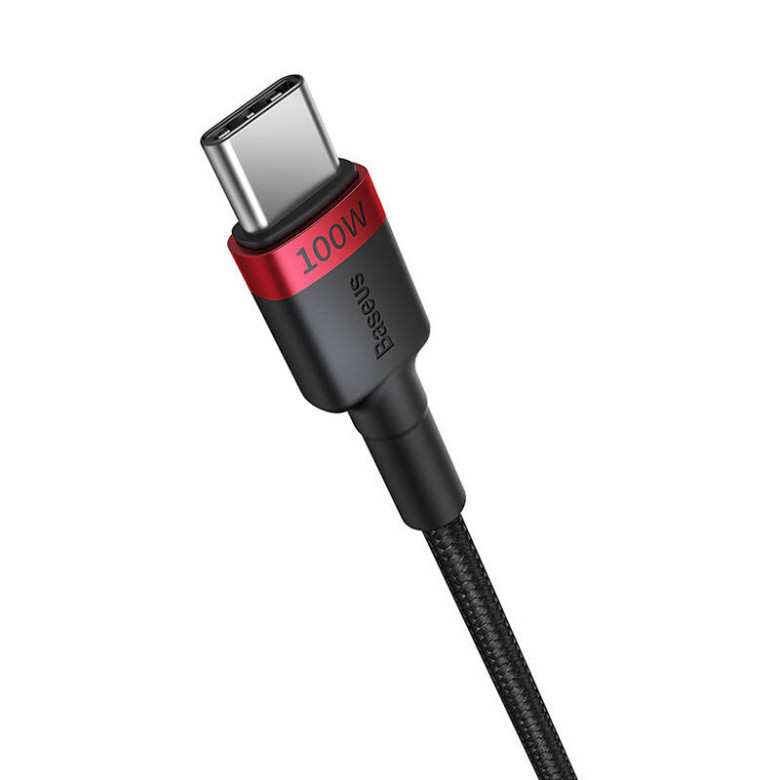 Kábel Baseus Cafule USB-C USB-C 100W, 2m, 2psc (piros fekete, szürke fekete) Kábel Baseus Cafule USB-C USB-C 100W, 2m, 2psc (piros fekete, szürke fekete)