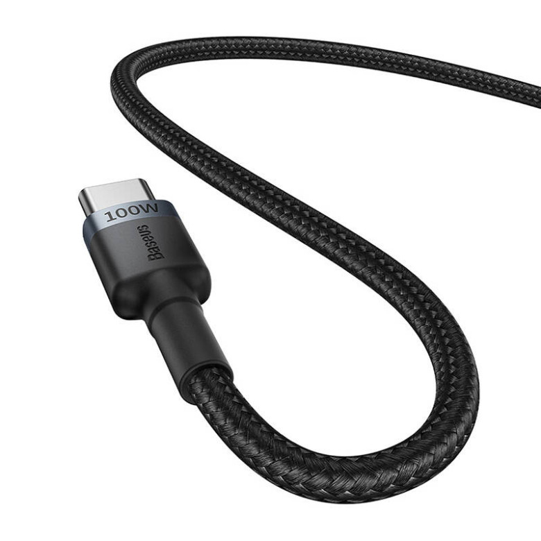 Kábel Baseus Cafule USB-C USB-C 100W, 2m, 2psc (piros fekete, szürke fekete) Kábel Baseus Cafule USB-C USB-C 100W, 2m, 2psc (piros fekete, szürke fekete)