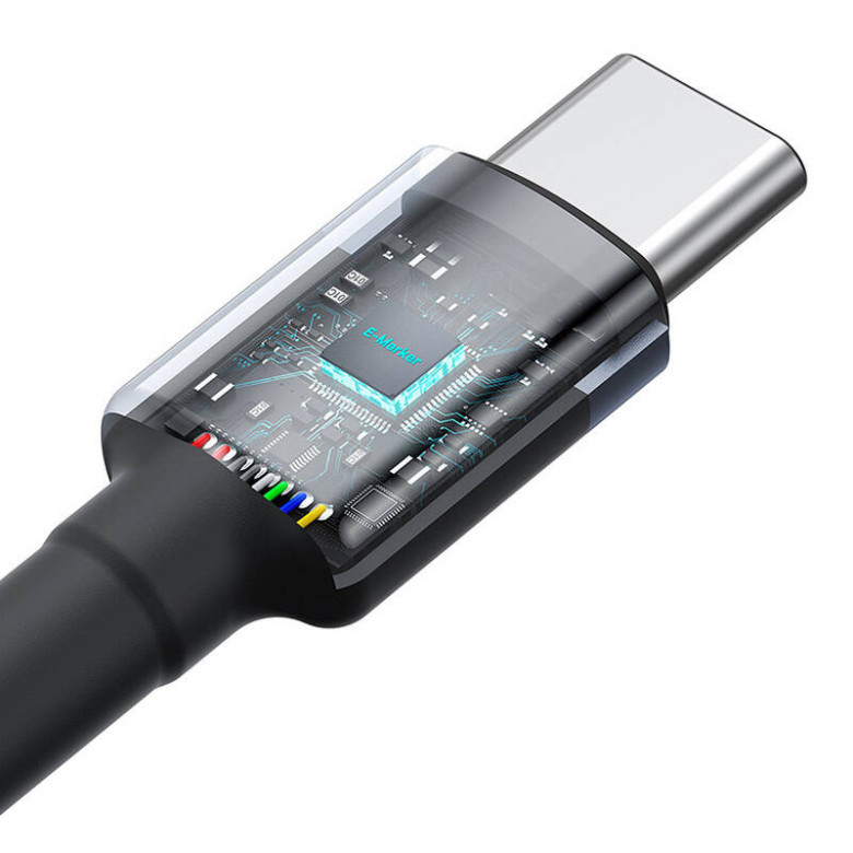 Kábel Baseus Cafule USB-C USB-C 100W, 2m, 2psc (piros fekete, szürke fekete) Kábel Baseus Cafule USB-C USB-C 100W, 2m, 2psc (piros fekete, szürke fekete)