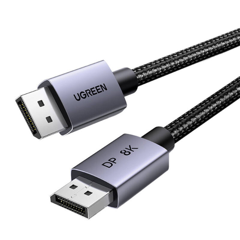 UGREEN DP120 DisplayPort 1.4 kábel, 8K 60Hz, 32,4 Gbps, 2m (fekete) UGREEN DP120 DisplayPort 1.4 kábel, 8K 60Hz, 32,4 Gbps, 2m (fekete)