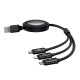 3 az 1-ben Baseus Free2Draw USB-M+L+C 100W kábel, 1,1 m (fekete) 3 az 1-ben Baseus Free2Draw USB-M+L+C 100W kábel, 1,1 m (fekete)