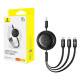 3 az 1-ben Baseus Free2Draw USB-M+L+C 100W kábel, 1,1 m (fekete) 3 az 1-ben Baseus Free2Draw USB-M+L+C 100W kábel, 1,1 m (fekete)