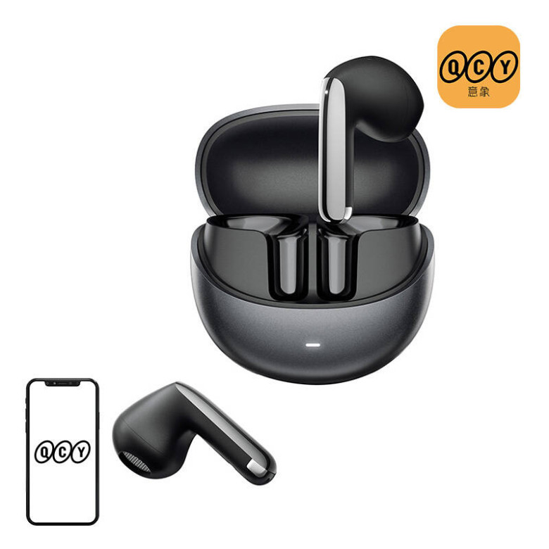 Earphones TWS QCY AilyBuds Pro+  HT 10 pro, ANC (black)