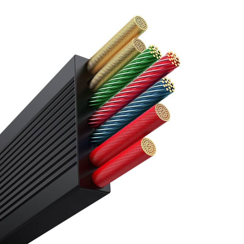 Fast Charging Cable 3in1 Baseus Free2Draw USB-C to USB-C/Lightning/Micro 100W, 1,1m (black) Fast Charging Cable 3in1 Baseus Free2Draw USB-C to USB-C/Lightning/Micro 100W, 1,1m (black)