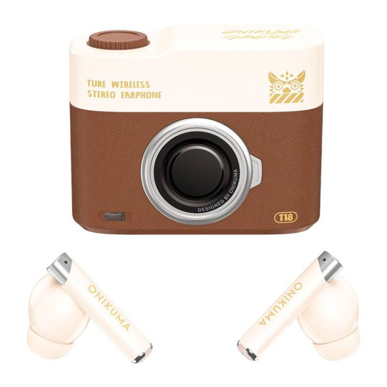 ONIKUMA T18 Bluetooth In-Ear Earphones Brown ONIKUMA T18 Bluetooth In-Ear Earphones Brown