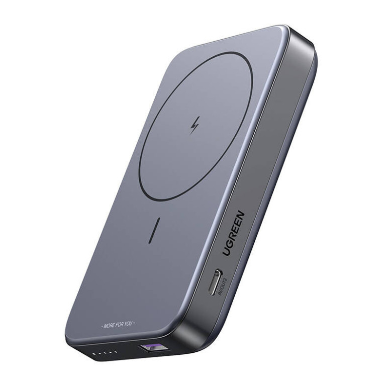 Magnetic powerbank 10000mAh Ugreen PB206, USB + USB-C, 20W with stand function (black) Magnetic powerbank 10000mAh Ugreen PB206, USB + USB-C, 20W with stand function (black)
