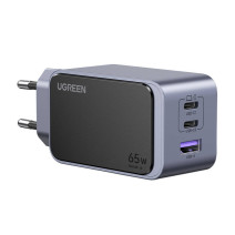 UGREEN Nexode Air fali töltő, 65W, USB + 2x USB-C (szürke)