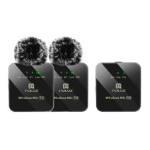 Wireless Lavalier Microphone PULUZ 2 TX + 1 RX Wireless Lavalier Microphone PULUZ 2 TX + 1 RX