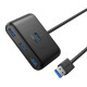 Hub Ugreen CR113 USB 4x USB 3.0 5Gbps, 1m (fekete)