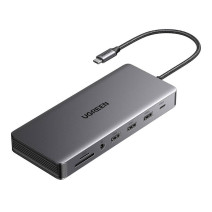 USB-C Hub Ugreen CM681 4x USB, 2x HDMI, DisplayPort, RJ45, SD/TF, AUX, PD 100W (gray) USB-C Hub Ugreen CM681 4x USB, 2x HDMI, DisplayPort, RJ45, SD/TF, AUX, PD 100W (gray)
