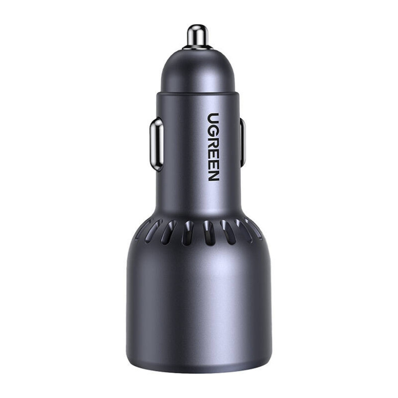 Car charger Ugreen EC703, USB + 2x USB-C, 75W (black) Car charger Ugreen EC703, USB + 2x USB-C, 75W (black)