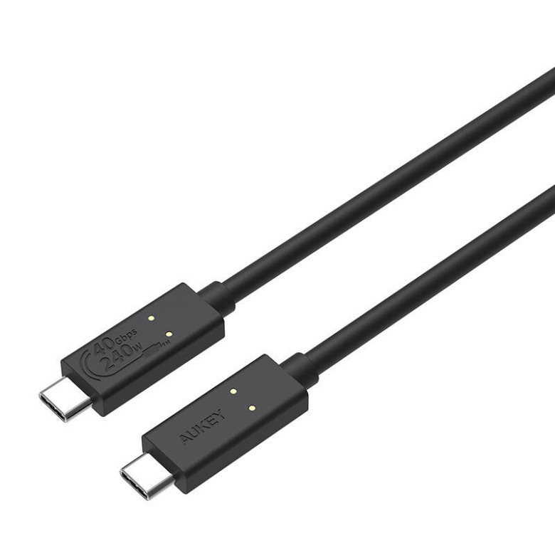 USB-C to USB-C Cable Aukey, CB-TCC241, 240W, 0.8m (black) USB-C to USB-C Cable Aukey, CB-TCC241, 240W, 0.8m (black)