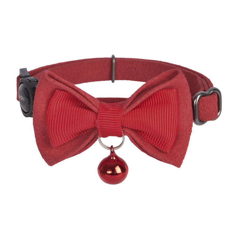Collar set Dogness for cats 2 pcs (Genuine Leather Red/Fiber Black) Collar set Dogness for cats 2 pcs (Genuine Leather Red/Fiber Black)