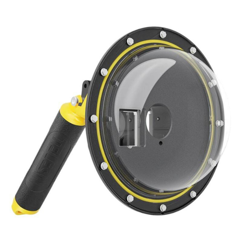 Waterpoof dome port Telesin for DJI Action 4 / 3 Waterpoof dome port Telesin for DJI Action 4 / 3