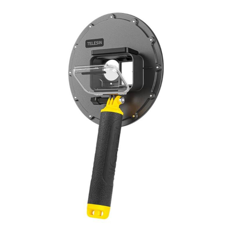 Waterpoof dome port Telesin for DJI Action 4 / 3 Waterpoof dome port Telesin for DJI Action 4 / 3