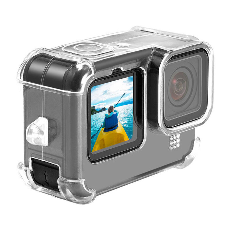 Case with Lens Cap and Neck Strap PULUZ for GoPro Hero 9 / 10 / 11 Case with Lens Cap and Neck Strap PULUZ for GoPro Hero 9 / 10 / 11