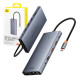 Hub 13in1 Baseus PortalJoy USB-C HDMI+DP+VGA+C+USB+PD+RJ45+SD/TF+3.5mm (szürke)
