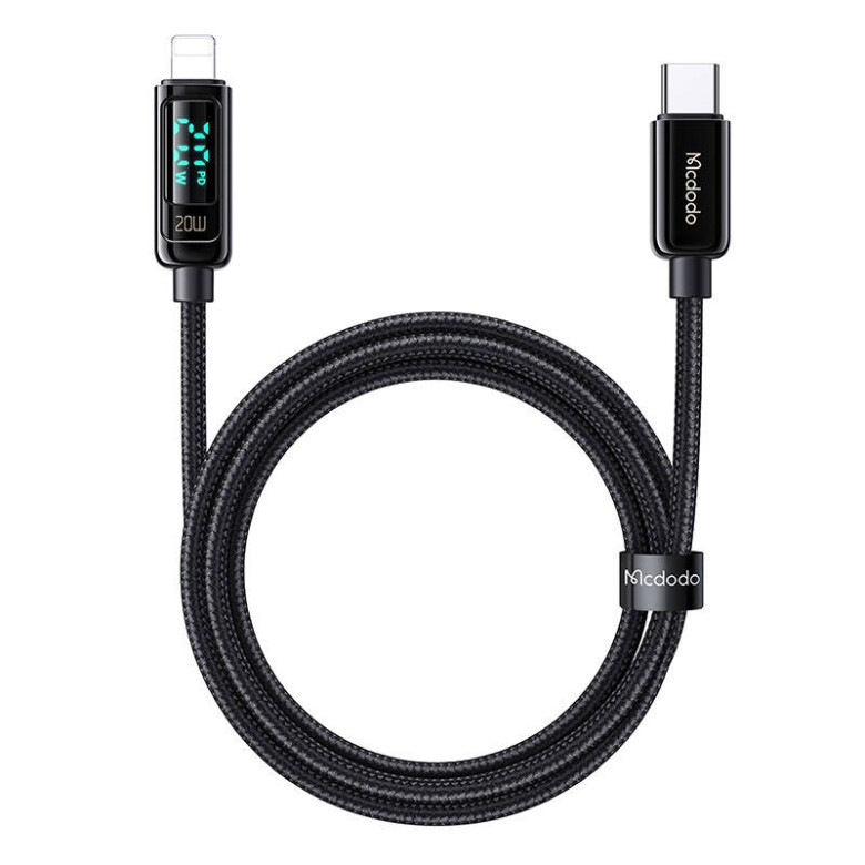 Mcdodo CA-8810 USB-C Lightning kábel, 36W, 1.2m (fekete) Mcdodo CA-8810 USB-C Lightning kábel, 36W, 1.2m (fekete)