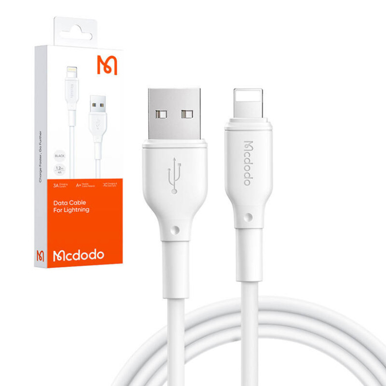 Kábel USB-A Lightning Mcdodo JCA-7270, 1.2m (biały) Kábel USB-A Lightning Mcdodo JCA-7270, 1.2m (biały)