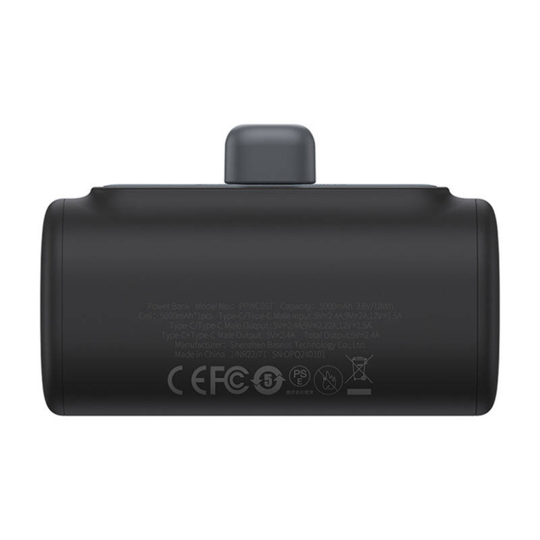 Powerbank OS-Baseus Compact IP 5000mAh 20W (black) Powerbank OS-Baseus Compact IP 5000mAh 20W (black)