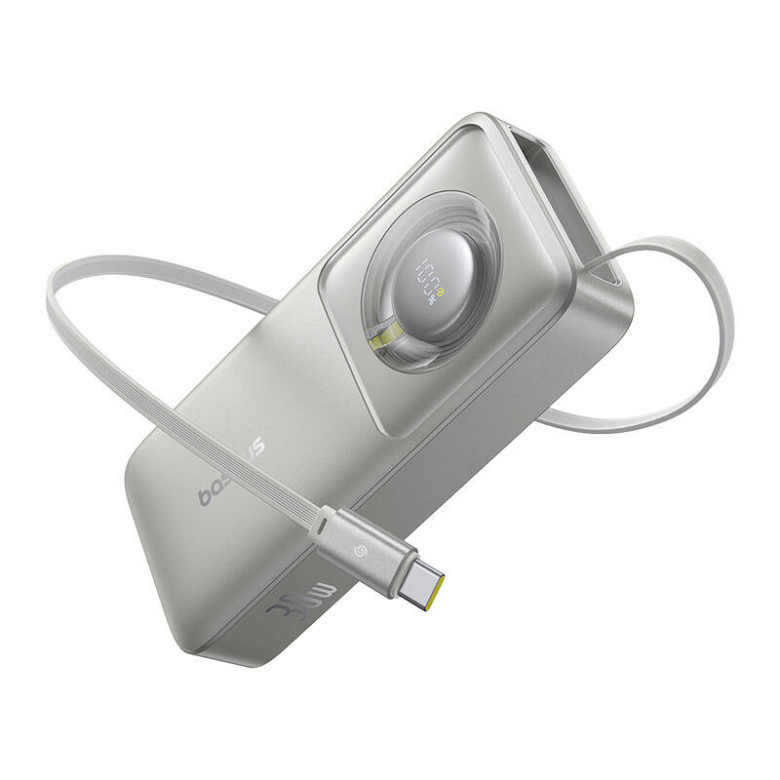 Powerbank Baseus OS Free2Pull 10000mAh 30W +cable (grey)
