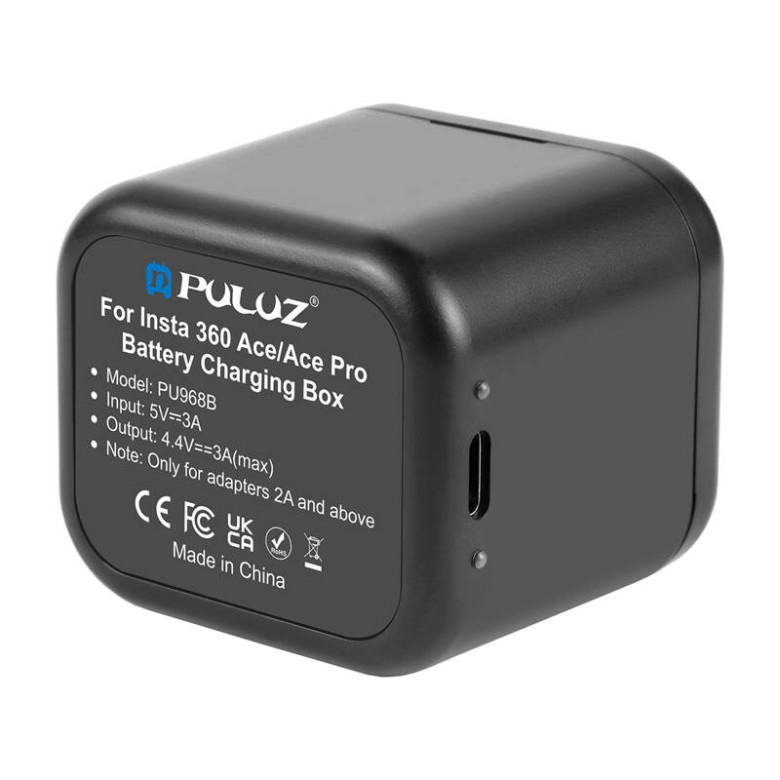 Battery Charging Box & Memory Card Storage PULUZ for Insta360 Ace Pro / Ace Battery Charging Box & Memory Card Storage PULUZ for Insta360 Ace Pro / Ace