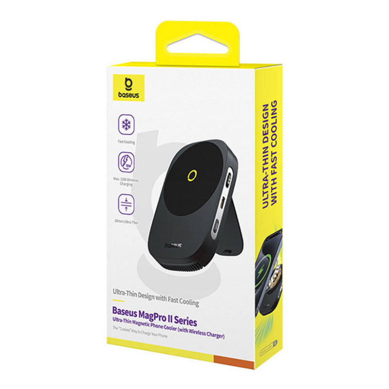 Baseus MagPro II Ultra-Thin Phone Cooler with charger (black) Baseus MagPro II Ultra-Thin Phone Cooler with charger (black)