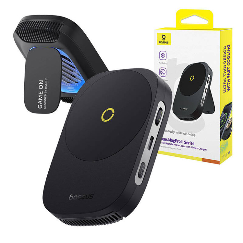 Baseus MagPro II Ultra-Thin Phone Cooler with charger (black) Baseus MagPro II Ultra-Thin Phone Cooler with charger (black)
