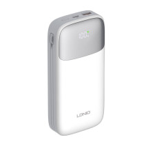 Powerbank LDNIO PQ20 22.5W 20000mAh USB-C, villám (biały)