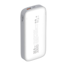 Powerbank LDNIO PQ20 22.5W 20000mAh USB-C, villám (biały)