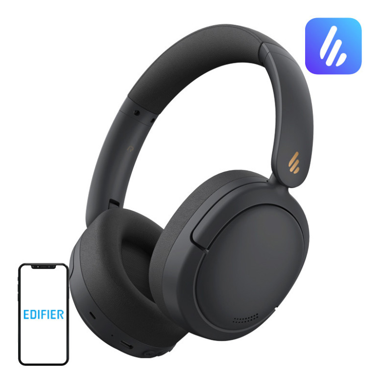 Wireless headphones Edifier W800BT Pro, ANC (black)