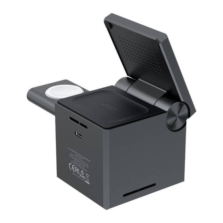 Choetech T632-F 3 az 1-ben 15W-os vezeték nélküli töltő (fekete) Choetech T632-F 3 az 1-ben 15W-os vezeték nélküli töltő (fekete)