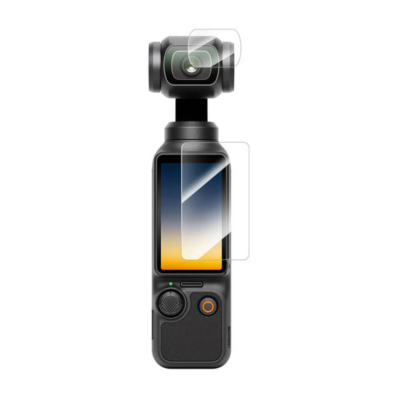 Tempered glass film TELESIN for DJI Osmo Pocket 3 (lens film x2 + LCD screen film x2)