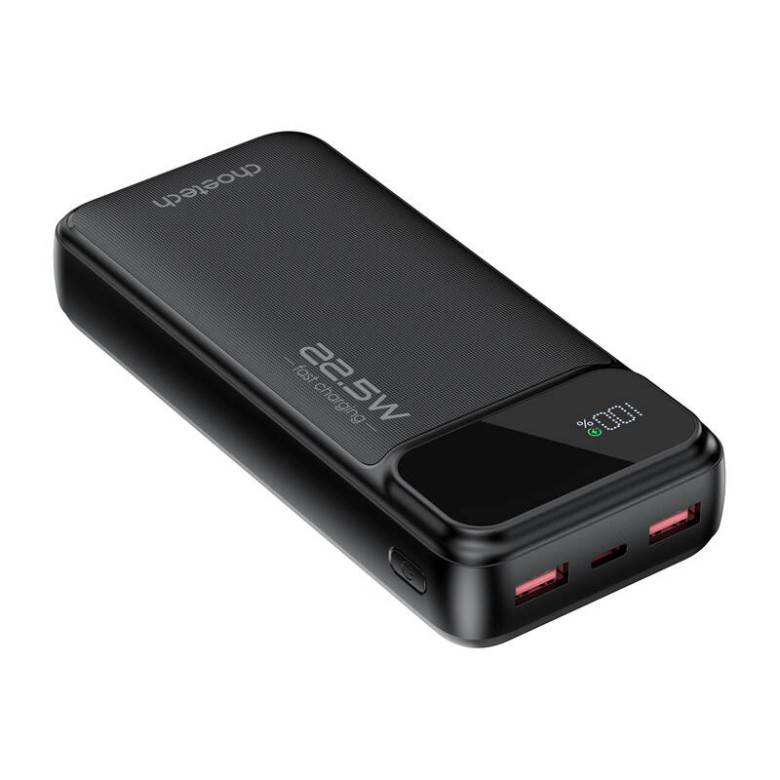 Choetech B729 powerbank, 20000mAh, 22.5W, PD (fekete) Choetech B729 powerbank, 20000mAh, 22.5W, PD (fekete)