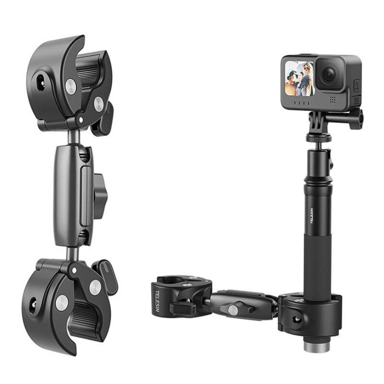 Double-headed Bike/Moto Mount TELESIN for action cameras