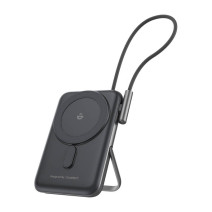 Magnetic Powerbank Choetech B735 10000mAh 20W PD + USB-C cable (black)