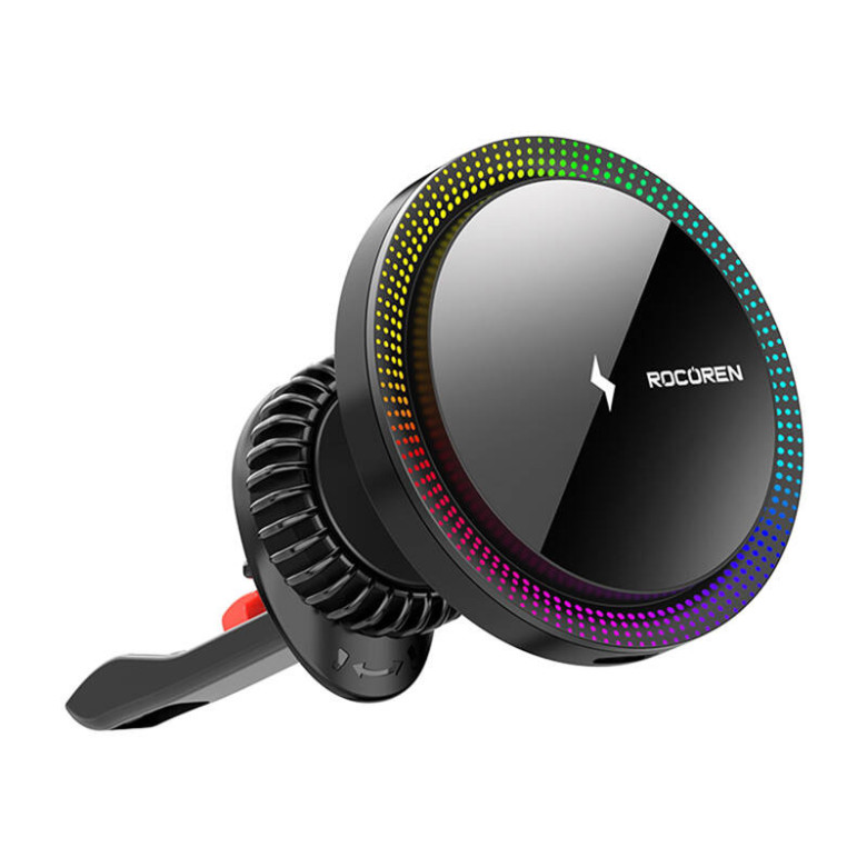 Rocoren RCZJ-XK01 vezeték nélküli autós töltő, 15W (fekete) Rocoren RCZJ-XK01 vezeték nélküli autós töltő, 15W (fekete)