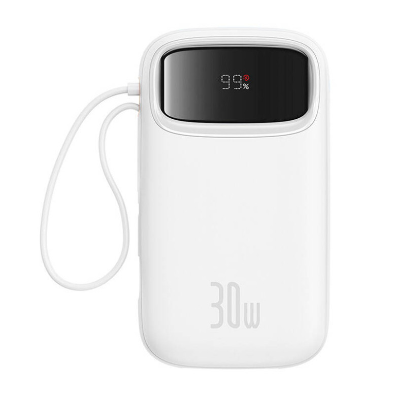 Powerbank Baseus QPow 2 20000mAh 30W 2xUSB-C (white) Powerbank Baseus QPow 2 20000mAh 30W 2xUSB-C (white)