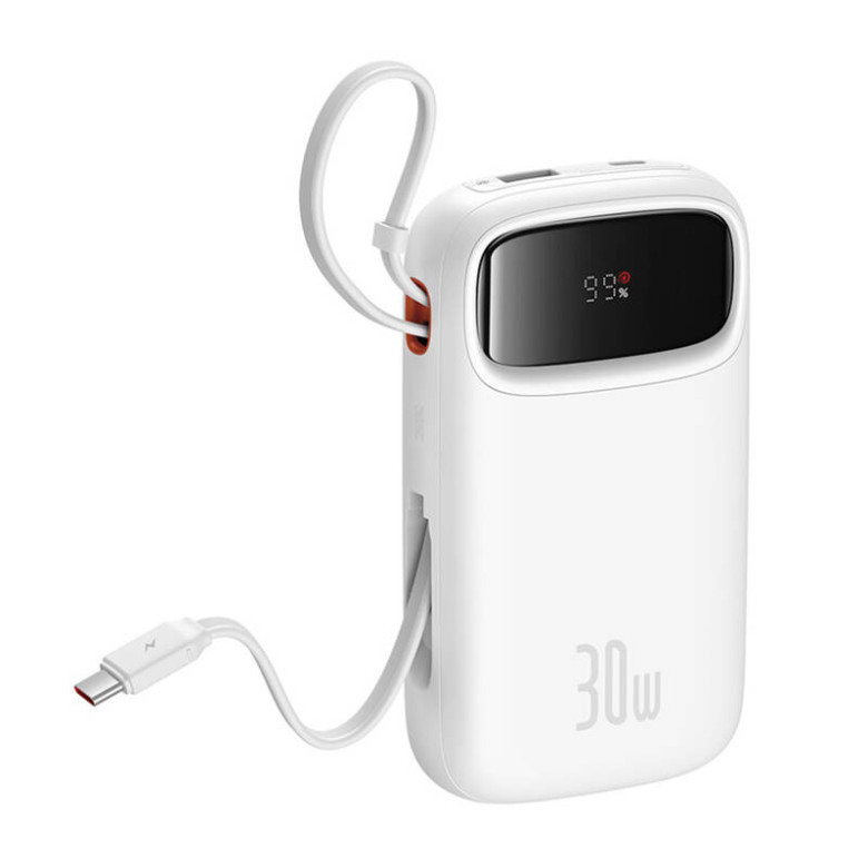 Powerbank Baseus QPow 2 20000mAh 30W 2xUSB-C (white) Powerbank Baseus QPow 2 20000mAh 30W 2xUSB-C (white)