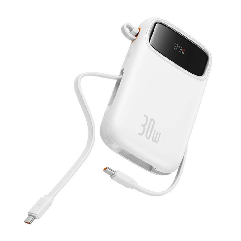 Powerbank Baseus QPow 2 20000mAh 30W 2xUSB-C (white) Powerbank Baseus QPow 2 20000mAh 30W 2xUSB-C (white)