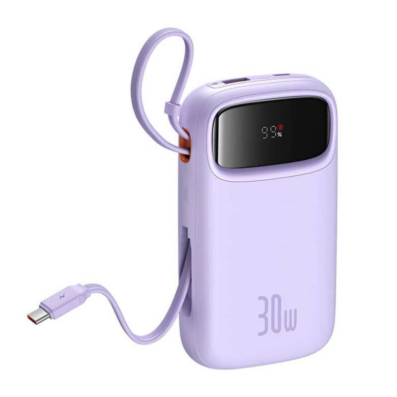 Powerbank Baseus QPow 2 20000mAh 30W 2xUSB-C (purple) Powerbank Baseus QPow 2 20000mAh 30W 2xUSB-C (purple)