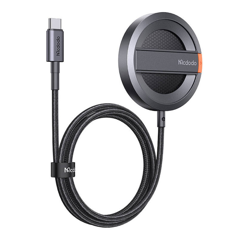 Mcdodo CH-5500 magnetic wireless charger for iPhone with foldable stand, 15W (black) Mcdodo CH-5500 magnetic wireless charger for iPhone with foldable stand, 15W (black)