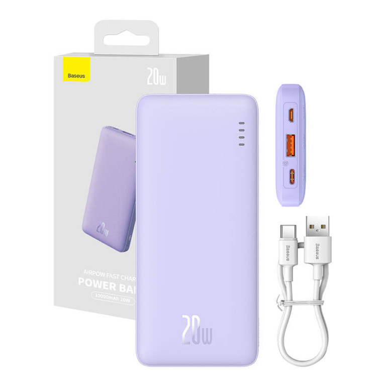 Powerbank Baseus Airpow 10000mAh 20W (purple) Powerbank Baseus Airpow 10000mAh 20W (purple)