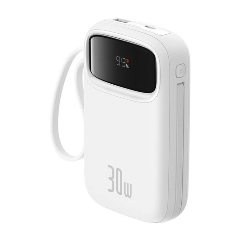 Powerbank Baseus QPow 2 10000mAh 30W (white) Powerbank Baseus QPow 2 10000mAh 30W (white)