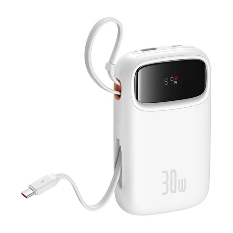 Powerbank Baseus QPow 2 10000mAh 30W (white) Powerbank Baseus QPow 2 10000mAh 30W (white)
