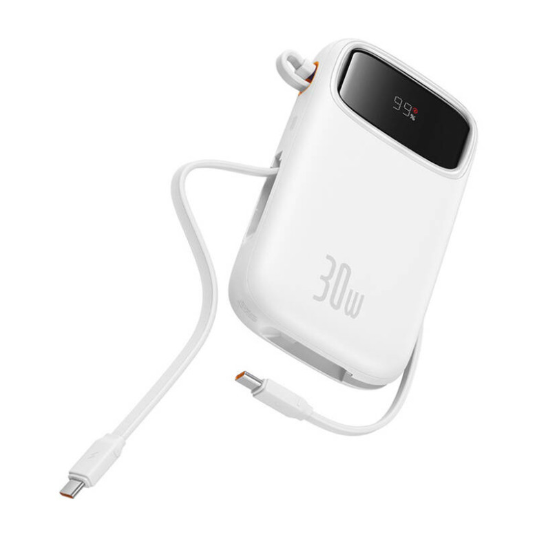 Powerbank Baseus QPow 2 10000mAh 30W (white) Powerbank Baseus QPow 2 10000mAh 30W (white)