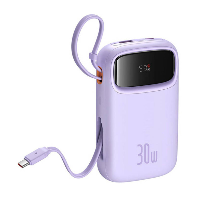 Powerbank Baseus QPow 2 10000mAh 30W 2xUSB-C (purple)