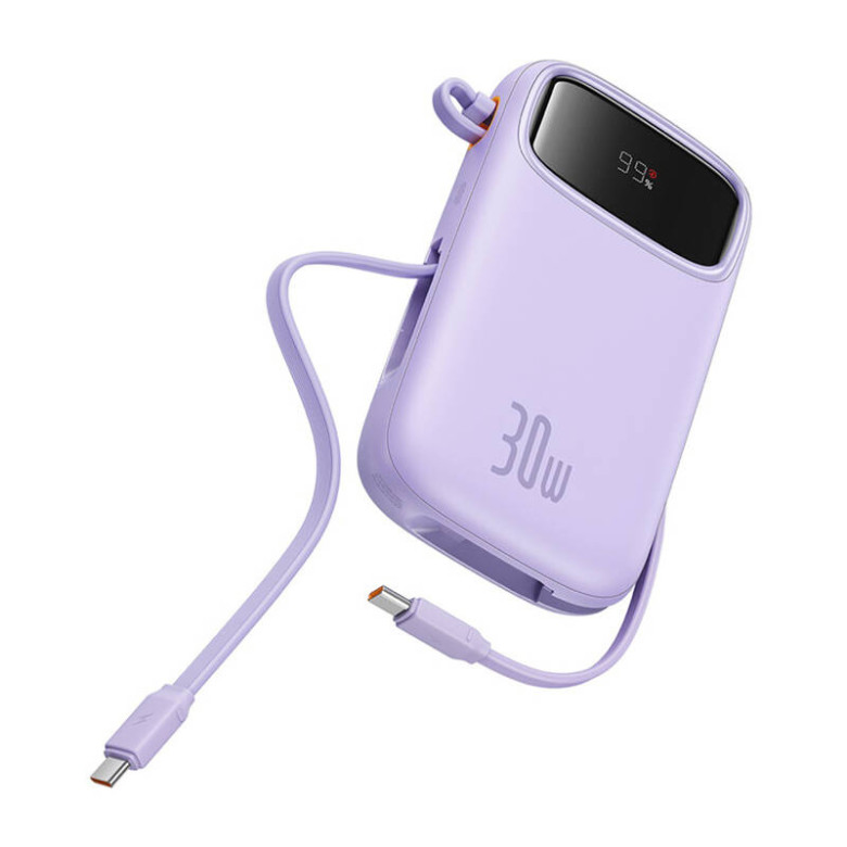 Powerbank Baseus QPow 2 10000mAh 30W 2xUSB-C (purple)