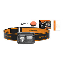 Headlamp Superfire HL23-S, 350lm, USB-C