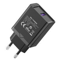 Wall Charger Vention FACB0-EU 1-port USB (22.5W) Black